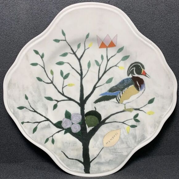 Anthropologie Rebecca Rebouche Proud Puffin 9” Salad Plate - Picture 1 of 5